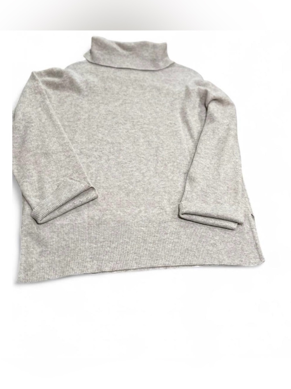 Charter Club Cashmere Turtleneck Sweater in Light Taupe